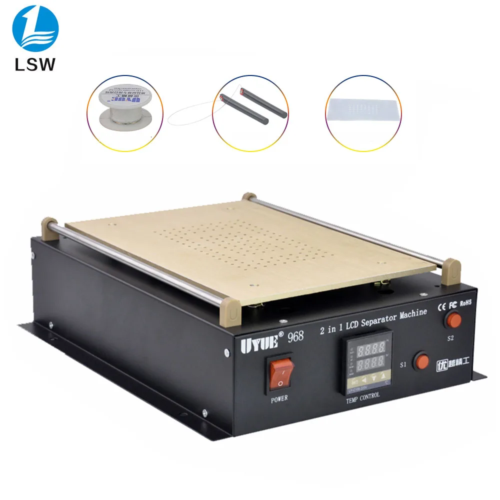 

free delivery 968 14 inch Build-in Dual Vacuum Pump LCD Separator Split Screen Repair Machine for Samsung Tablet PC