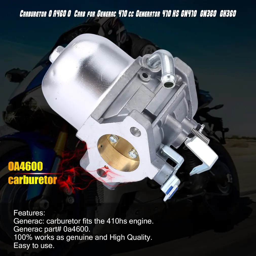 Карбюратор 0A4600 Carb для дженерак 410cc генератор 410HS GN410 GN360 GH360