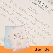 Английский итальянский Italic каллиграфия копировальная Книга многоразовые паз для детей Подарки для студентов для взрослых