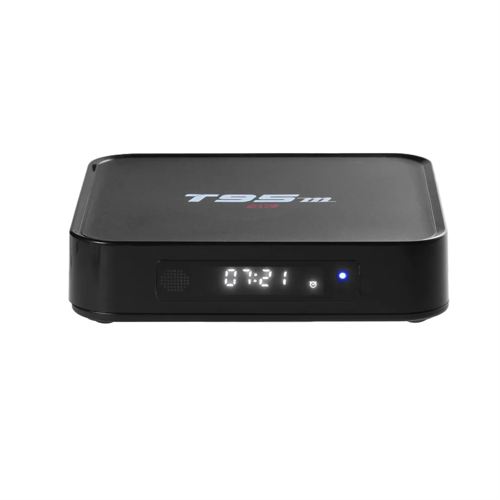 Android tv Box T95M Встроенный 2,4G WiFi Amlogic S905 для Android 6,0 четырехъядерный H.265 4K светодиодный дисплей WiFi плеер 1G 8G черный