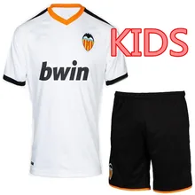 Детский комплект, 19, 20, Футбольная Футболка VALENCIA,,, HOME Out, S. MINA, RODRIGO, M. PAREJO, G. GUEDES, KONDOGBIA, 3-я Футбольная Футболка