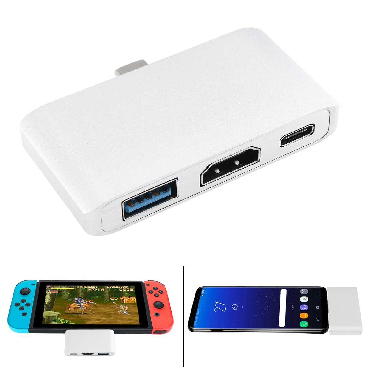 USB TypeC адаптер Поддержка HDMI Enaled устройств к TypeC Enaled ноутбука, пригодный для samsung Galaxy S8/S9, rend Switch, huawei mate 10