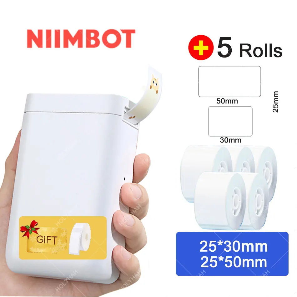 Niimbot D101 D11 Plus Thermal Label Printer Portable Pocket Label Maker Mobile Phone Home Office Use Mini Printing Machine 