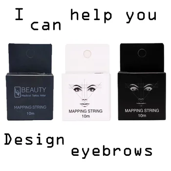 

Microblading Mapping String Pre-Inked Eyebrow Marker Thread Tattoo Brows Point 10m Pre Inked Tattoo PMU String for Mapping