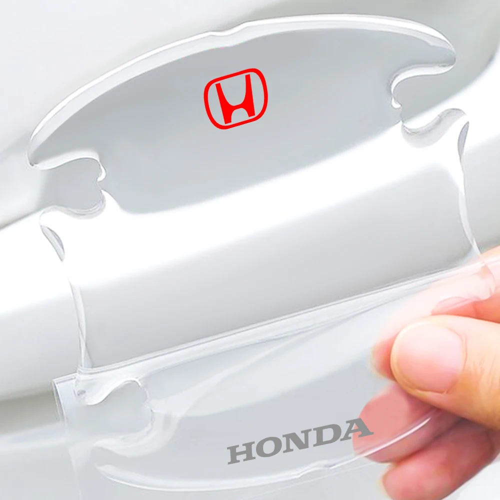 4 шт. прозрачные наклейки на дверные ручки автомобиля Honda Mugen Power Civic Accord 7 |