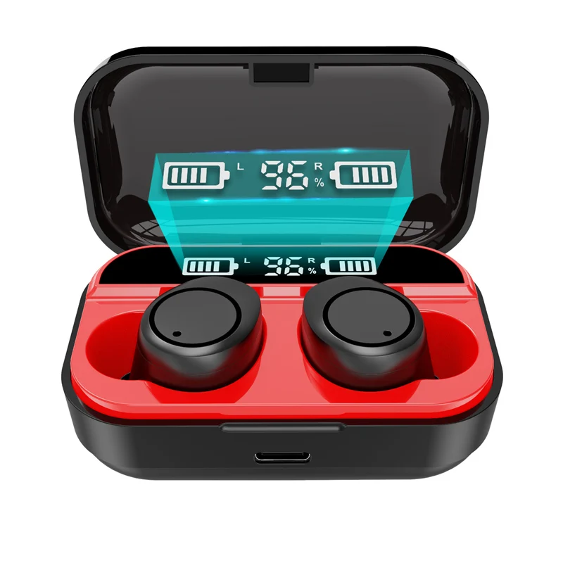 

Yulubu buletooth earphone digital LED display charging case wireless earbud X5 mini earphone for all phone