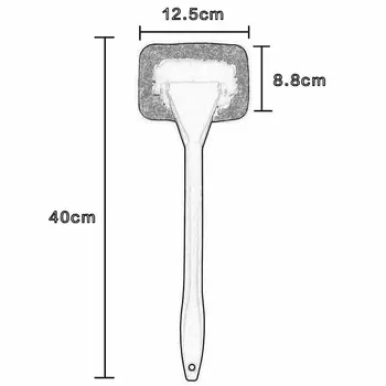 

Auto Window Cleaner Windshield Windscreen Microfiber Car Wash Brush Dust Long Handle Car Cleaning Tool Car Glass Towel