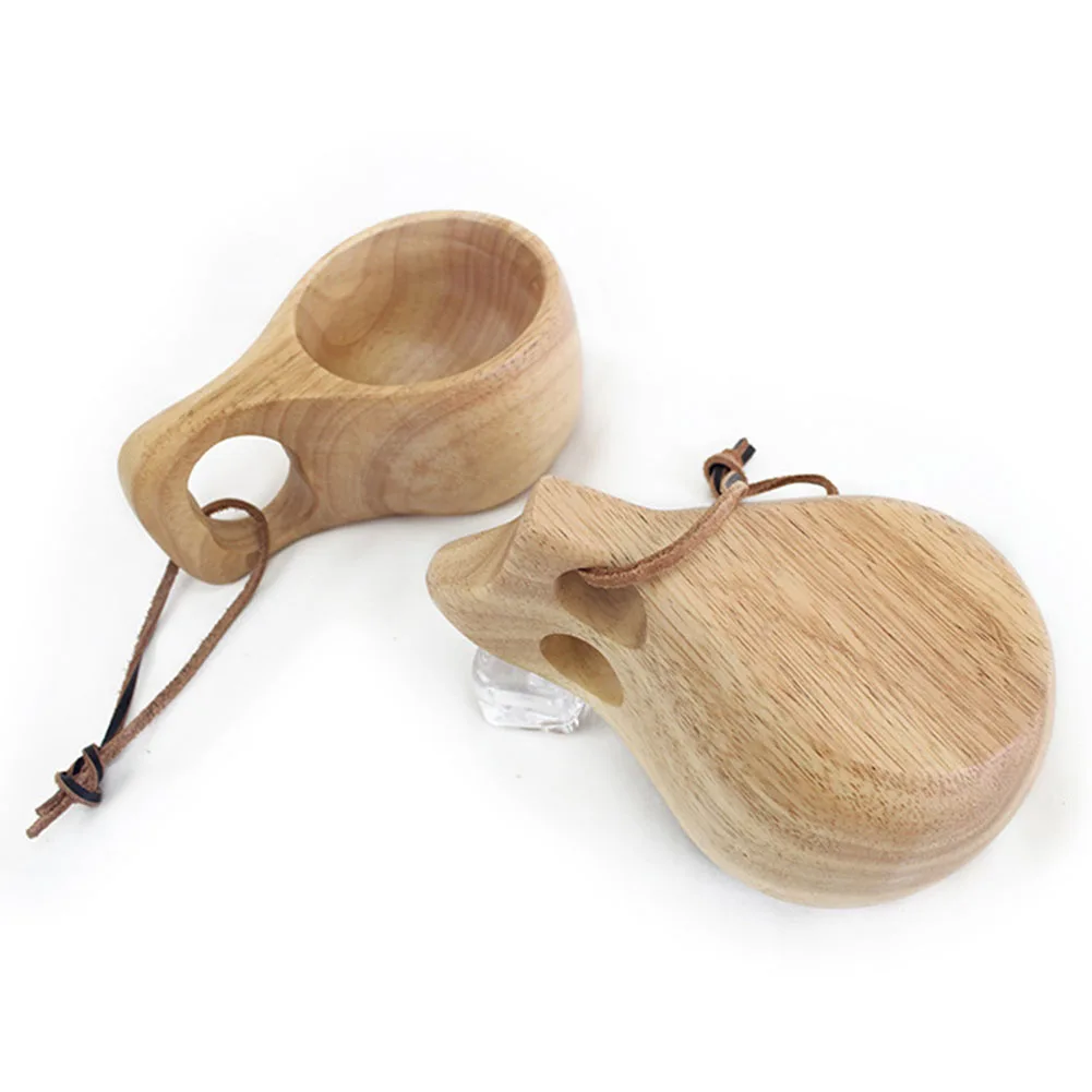 Handmade Beech Wooden Cups Nordic style Finnish Traditional Outdoor Wood Wine Cups Elephant Coffee Tea Cups 35/170/200/250ML