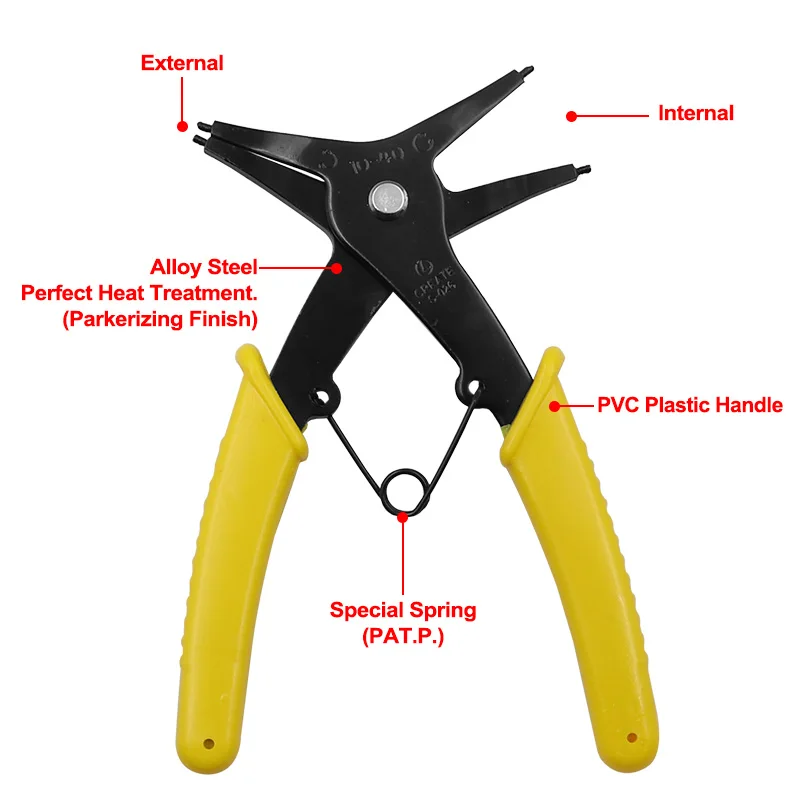 Types of shop snap ring pliers