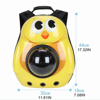 

New Bundle Cute Cartoon Lightweight Transparent Bubble Window Small Pet Carrier Backpack