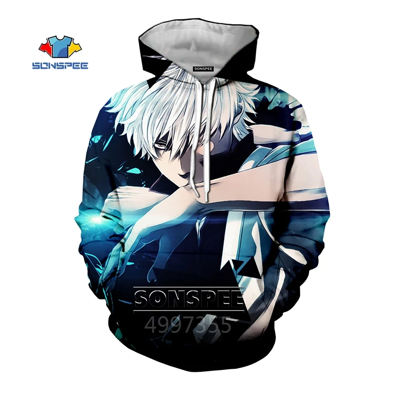 SONSPEE Gintama/забавные модные толстовки для мальчиков и девочек-подростков с героями мультфильмов Толстовка для отдыха с 3D принтом, уличная одежда, пуловер для детей, C168