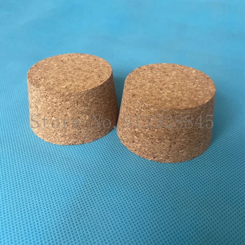 3pcs big size DIA 51mm to 83mm Wood Cork Lab Test Tube Plug Essential Oil Pudding Small Glass Bottle Stopper Lid Customized