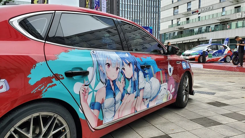 Аниме Itasha виниловая Автомобильная наклейка для тела ралли, наклейка на дверь s, Спортивная наклейка Ralliart для Suzuki Mazda Skoda opel Renault