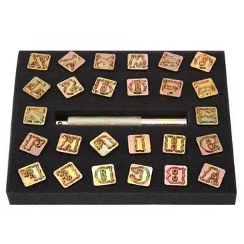 

Staming 13mm Metal Stamp Punch Set Vintage Alphabet 26 Letters Die Tool Craft leather tools