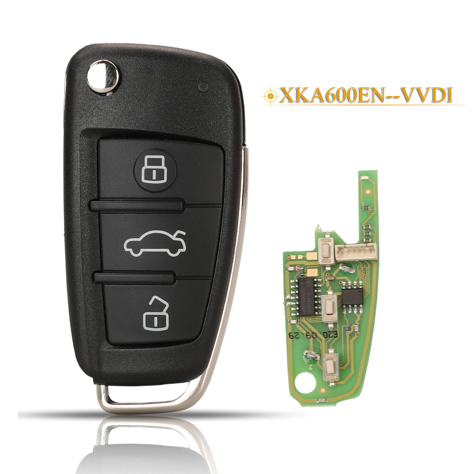 jingyuqin 3 Buttons Universal Remote Control Car Key For Xhorse Vvdi For Audi A6L Q7 Fob