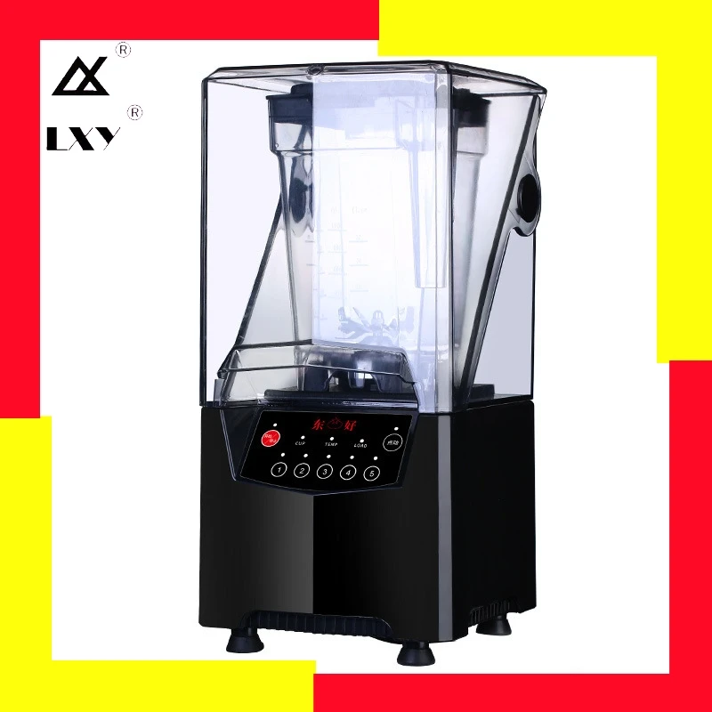 

Quiet Ice Blender 1000ml With 5 Speedsmoothie Machine Commercial Milk Tea Shop Equipment Silent Cover Acoustic Mixer Juicer