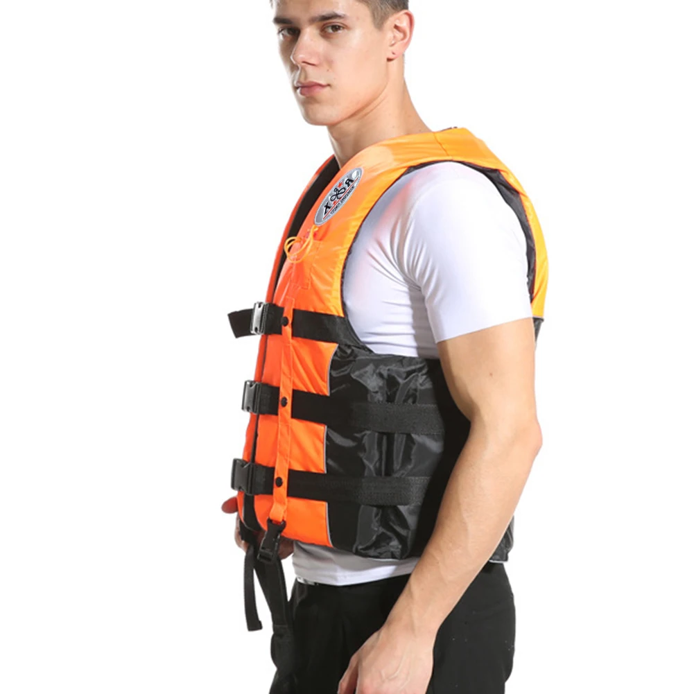 Gilet De Sauvetage Adulte Unisexe Réglable - Pour Kayak, Paddle, Bateau - Avec Sifflet Et Bandes Réflectives - Flottabilité Assistée