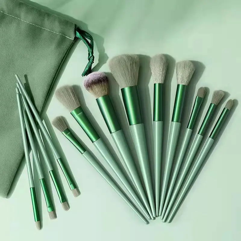 10/13Pcs Soft Fluffy Makeup Brushes Set for cosmetics Foundation Blush Powder Eyeshadow Kabuki Blending Makeup brush beauty tool 11