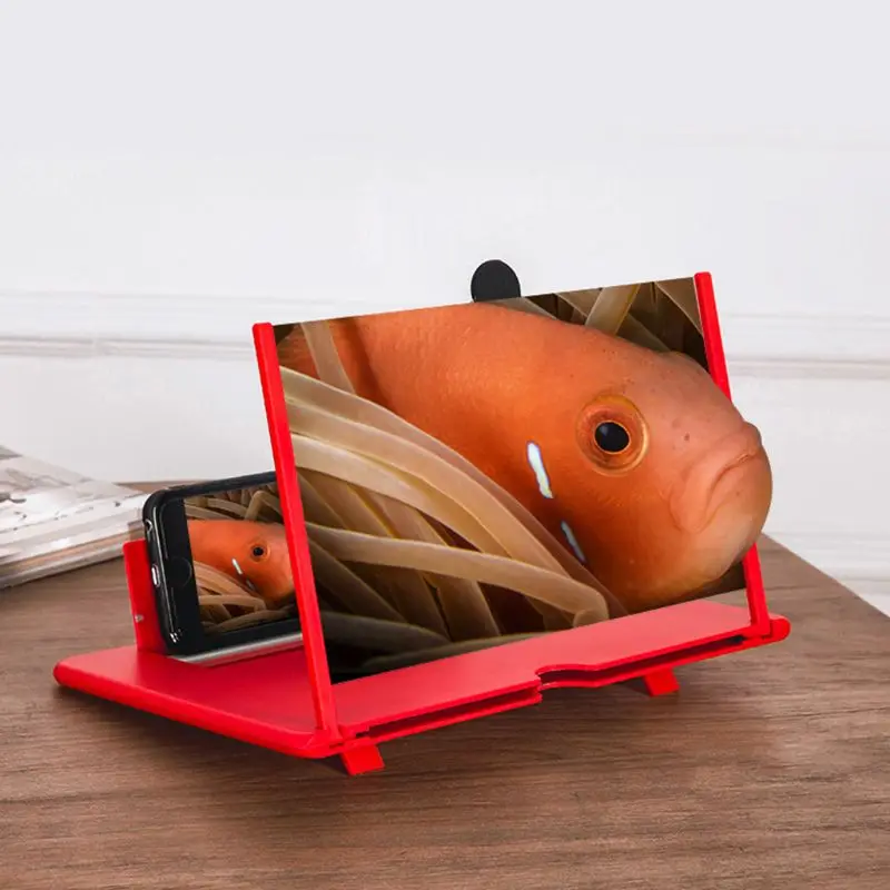 

Cell Phone Amplifier Screen Magnifier 3D Effect High Definition Large Screen Magnifying with Holder Stand