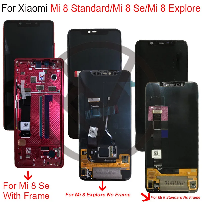 Супер Amoled ЖК-экран для xiaomi mi 8 Explorer ЖК-дисплей дигитайзер с рамкой для xiaomi 8 lcd xiaomi для mi 8 se lcd
