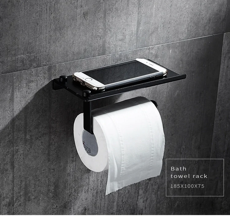 Wc Papier Halter Mit Handy Regal Langlebig Praktische Wand montiero Hange genden Wc Papier Rack Rolle Bad винтажный Декор Stil