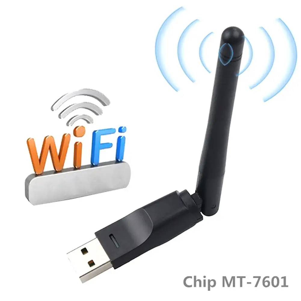 

MT7601 150Mbps transmission rate Wireless WiFi Router USB Network Card Adapter with 2dB Antenna USB Network Card Accessories
