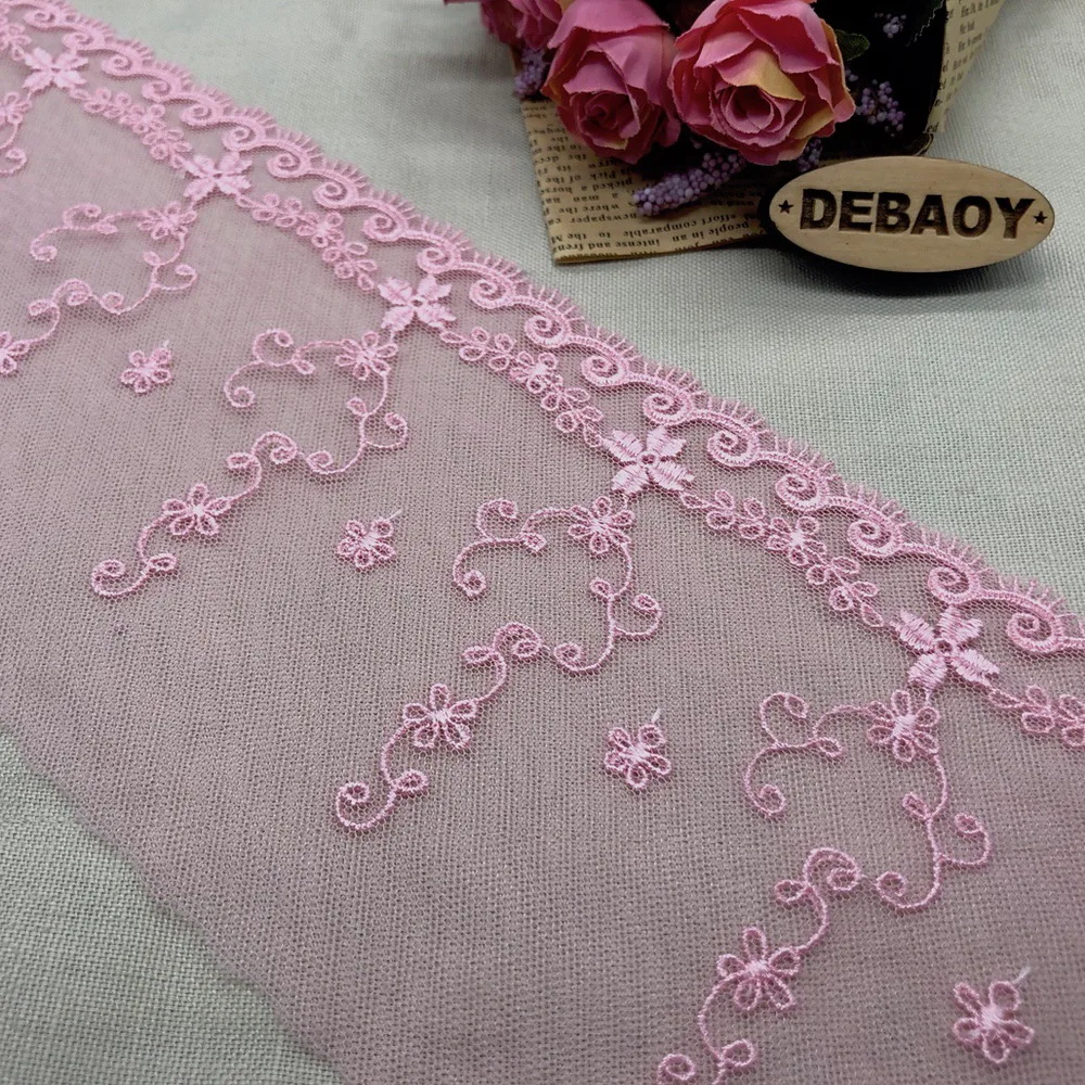 Сетчатая вышивка 12 см кружевная ткань лента свадебные аксессуары лоскутные