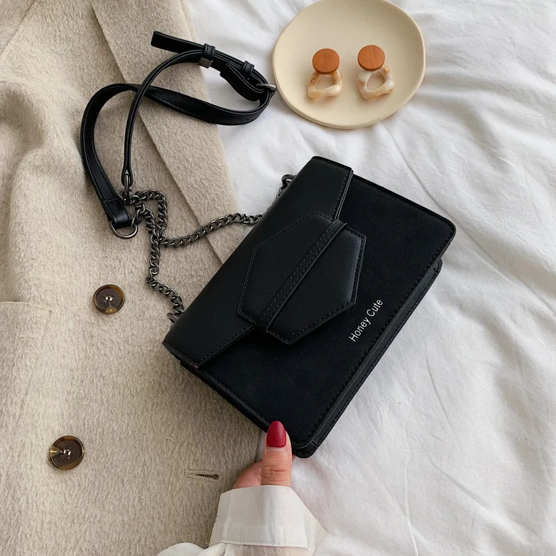 

Autumn And Winter Online Celebrity Dull Polish Small Bag Women's 2020 New Style Korean-style Versatile Shoulder Bag INS Chain Fa