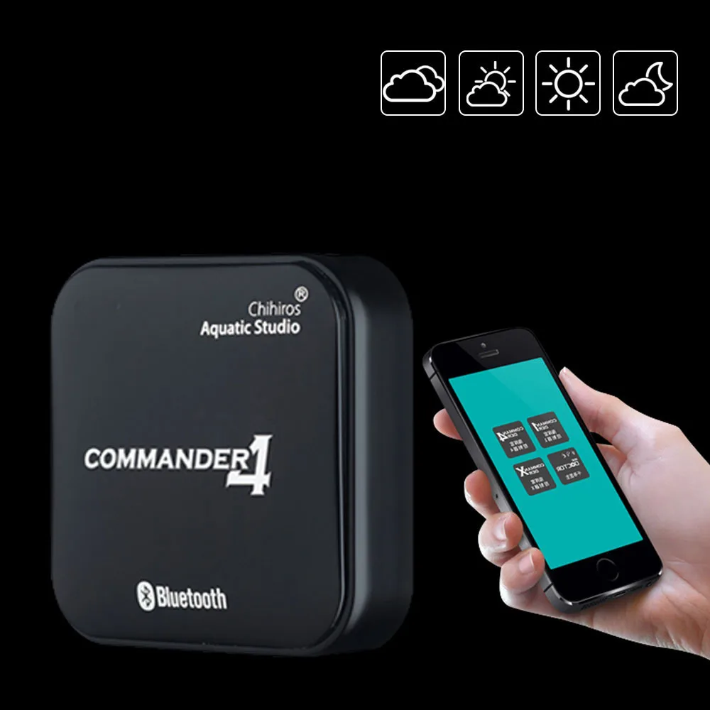 

Chihiros Commander Aquarium LED Lighting Controller Dimmer Modulator for Fish Tank LED Lamp Dimming System Bluetooth App Control