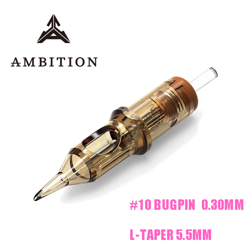 Embition тату картридж иглы модуль 20 шт круглый вкладыш #10 bugpin (0 30 мм) 1RL 3RL 5RL 7RL 9RL 11rl