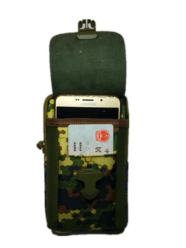 

Men Small Wallet Wear Leather Belt Combination Bag Outdoor Multi-functional Verticle Mobile Phone Waist Bag