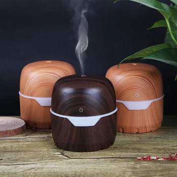 

ELOOLE 300ml /130ML Wood Grain Air Humidifier USB Ultrasonic 7 LED Light Electric Essential Oil Diffuser For Home Aromatherapy