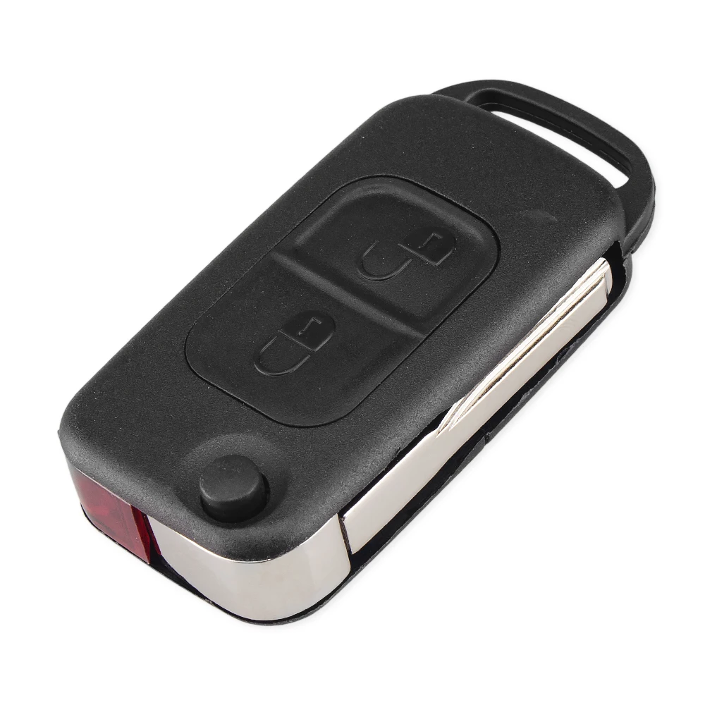 KEYYOU 1/2/3/4 кнопки Флип складной ключи в виде ракушки дистанционного ключа Fob чехол для Mercedes Benz SLK E113 A, C, E, S, W168 W202 W203 1984-2004 - Цвет: Model 2