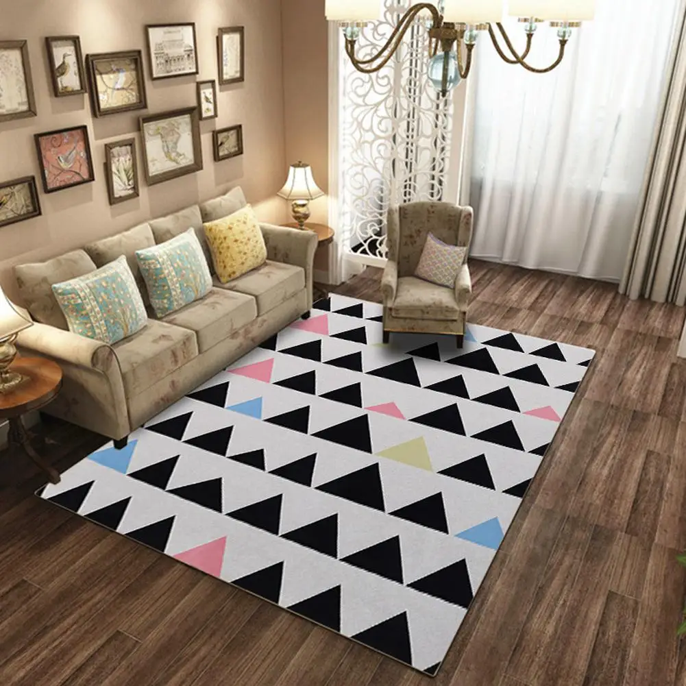 Geometry 43 Хоббилан Современный 3D геометрический узор гостиная спальня кабинет ковер нескользящий коврик - Цвет: Geometry 43