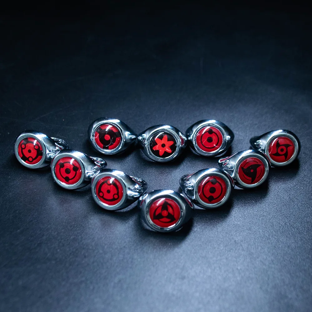 10 моделей классического аниме косплея HOKAGE регулируемое кольцо набор Akatsuki Itachi