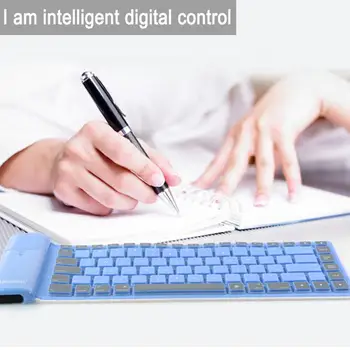 

4 Colors Foldable Universal Portable Bluetooth Wireless Soft Silicone Keyboard For Laptop Smart Phone Computer Peripherals