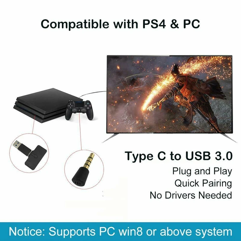 Usb type-C Bluetooth беспроводной передатчик адаптер для nintendo Switch PS4 PC аудио приемник
