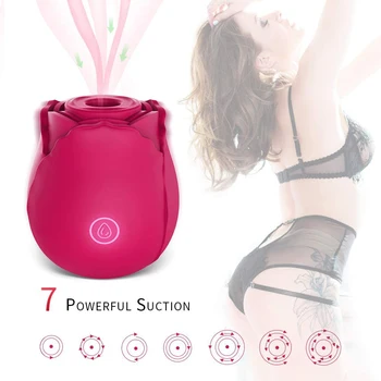 Clitoral Sucking Vibrator Rose Flower 7 Intense Suction Modes G-spot Stimulator Vaginal Pussy Massager Adults Sex Toy for Women 2
