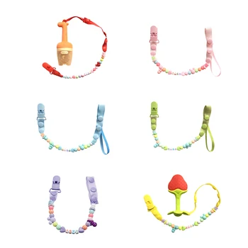 

33CM Baby Pacifier Clip Chain New Baby Boys Girls Pacifier Clips Newborn Dummy Pacifier Chain Clip Holder Baby Nipple Feeding