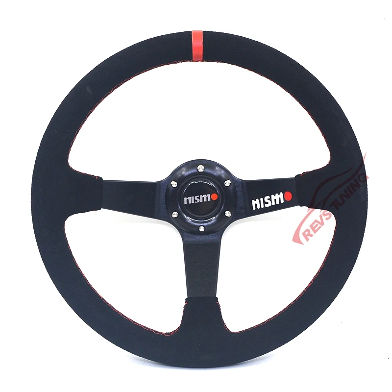 350 мм 14 дюймов замшевые кожаные глубокие стикеры NISMO для Nissan Drifting Sport Racing рулевое колесо