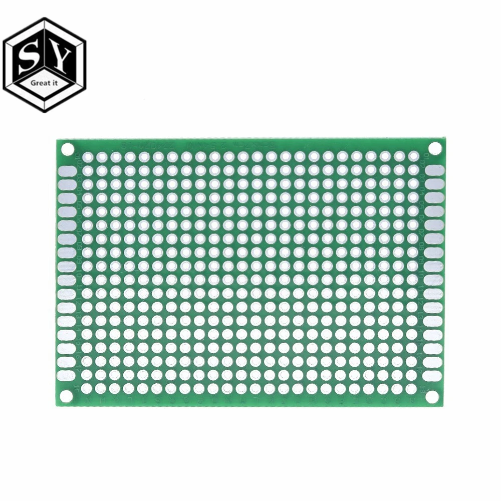 4 шт. Great IT 5x7 4x6 3x7 2x8 см двухсторонний медный Прототип pcb универсальная плата