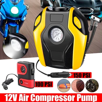

12V 150Psi Car Tire Inflator Or Tire Pump Electric Digital Portable For Car Bicycles And Air Compressor Other Inflator Pump Tool