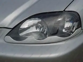 

Unpainted Fiberglass Headlight Bottom Eyebrows Eyelids Covers for 1999-2000 Honda Civic