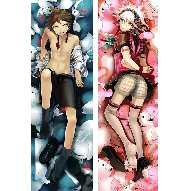 Аниме данганронпа Наволочки Dakimakura Чехол классный мальчик сексуальный Nanami ChiaKi 3D двухсторонние постельные принадлежности обнимающие наволочки для подушек DM01 - Цвет: Polyester