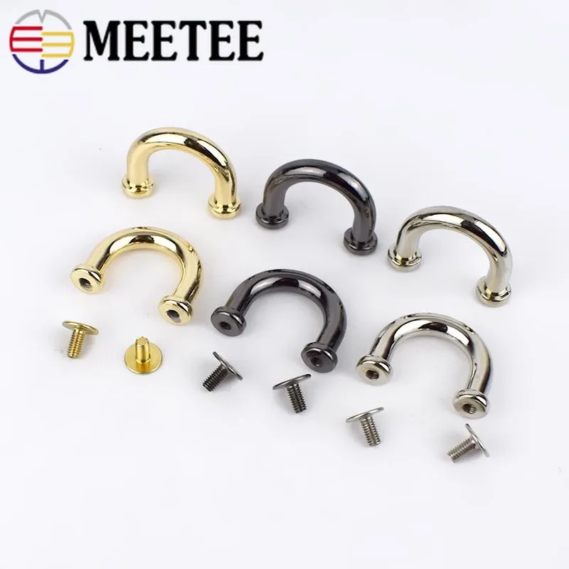 5/10Pcs 16mm Metal Buckle U Rings for Handbag Connector Bag Arch Bridge Screw Clasp DIY Strap Hangers Hardware Accessories | Дом и сад