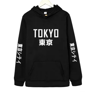 

2019 New Autumn and winter Hoodies harajuku Sweatshirts Tokyo City Hoodies outwear Fashion powder Hip-Hop Hooded Sweatshir