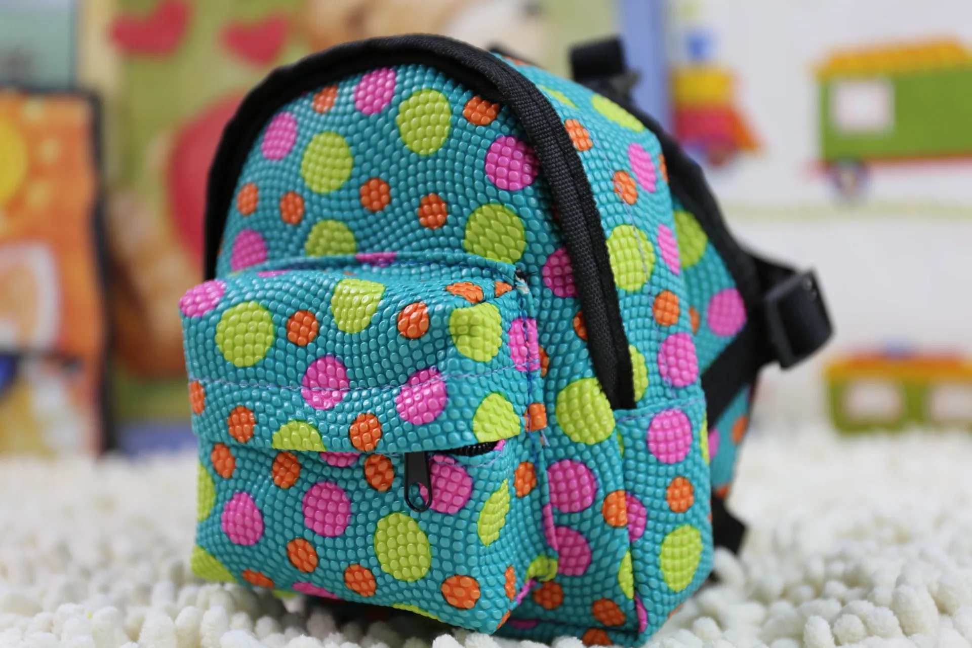 朱莉圆点宠物背包书包 (16)