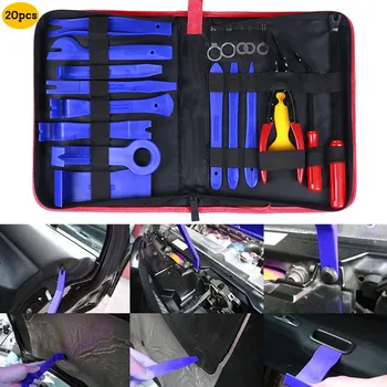 

20pcs tool sets Car Panel Door Audio Trim Removal Tool Kit With Storage Bag durable набор инструментов авто