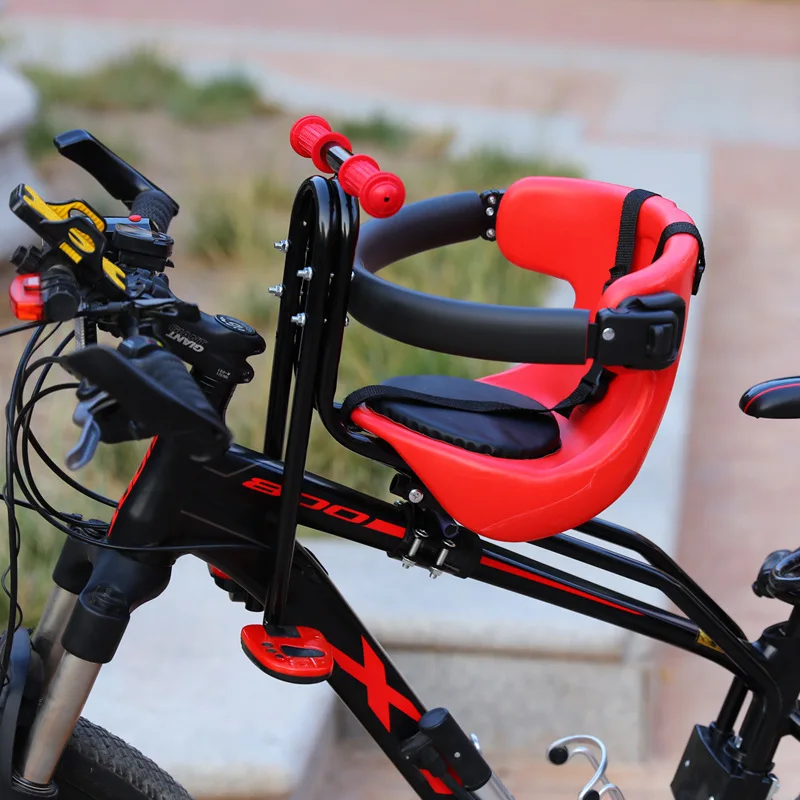 Mountainbike Kinderzitje Kid Fiets Voor Stoel Mtb Veiligheid Met Rugleuning  Voetsteun Kinderen Veiligheid Fietsstoeltje|Bicycle Saddle| - AliExpress