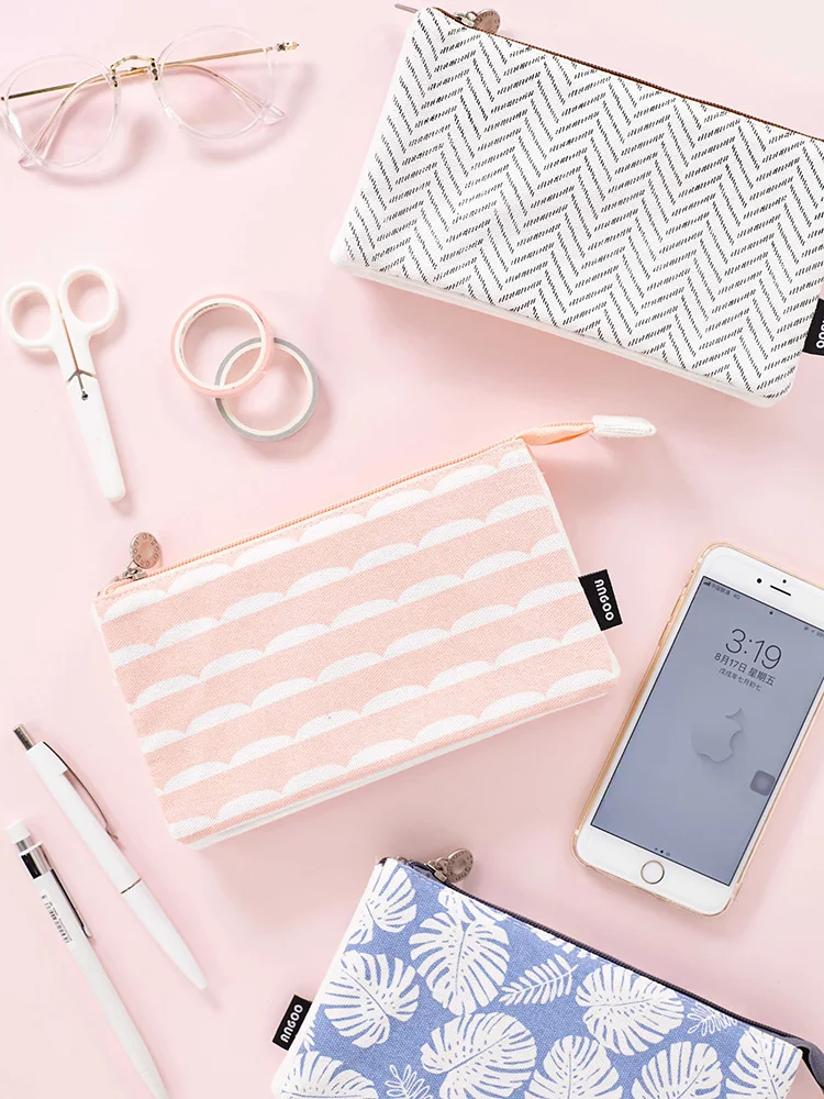 

3 Layer Creative Simple School Pencil Case Fresh Large Capacity Cute Pencil Pouch Bags For Girls Boy Stationery Storage